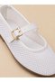 Women's Mesh Mary Jane Ballerina Shoes with Buckle, Daily Comfortable Flexible Ballerinas - 3