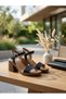 - Genuine Leather Heeled Sandals - 3