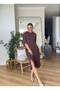 Shoulder Detailed Modal Dress - 5