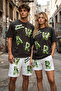 100% Cotton Oversize One T-Shirt Shorts Set Unisex Premium Printed Streetwear Summer Combination - 5