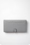 Genuine Leather Large Size Women's Wallet Ice Blue with Tongue Detail Lv910118 - 2