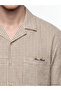 Xside Beige Relax Fit Embroidered Men's Shirt - 3