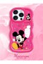 iPhone 16 Pro Max Compatible Case with Camera Protector Red Silicone Couple Phone Case Cute Pattern - 2