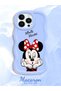 iPhone 13 Pro Compatible Case Camera Protector Blue Silicone Couple Phone Case Cute Pattern - 2