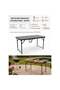 Recto Rectangular Folding Table - Black - 2
