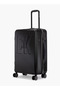 Logo Embossed Hardcase Luggage Trolley with Retractable Handle - 24 inches Check-In Bag