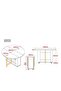 Foldable Dining Table Set with 4 chairs, 1 Storage Space, Space Saving for Home Living Room and Kitchen, Round White - 7