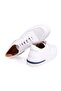 White Color Lace-Up Genuine Leather Men's Shoes - 2