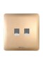 - Milano Dual Computer Socket Cat6 Gd Ps - 2