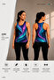 Crew Neck Patterned Zero Sleeve Standard Fit Women's Sports Athlete