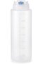 Squeeze Bottle with Silicone Valve, 700ml Large Condiment Dispenser for Ketchup, Mayo