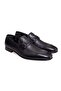 Black Color Laceless Genuine Leather Leather Sole Men's Shoes