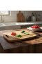 Nry Shop Bamboo Cutting Board (34X24 cm) |   Rectangular Cutting Board with Grooves and Handle | - 2