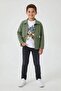 Green Emblem Jacket and T-Shirt Boys' 3-Piece Pants Set 24018