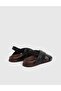 Meline Genuine Leather Women's Black Sandals - 4