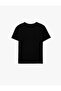 Comfortable Fit Short Sleeve Viscose Blend Crew Neck Printed Sports T-Shirt - 4