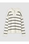 Lcw Kids Ecru Polo Neck Girl's Knitwear Sweater