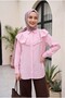 Robadan Ruffled Buttoned Rayon Tunic - Pink