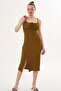 Women's Strappy Wrap Fabric Dress - 2