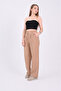 Women's K.Mink High Waist Linen Palazzo Trousers - 2