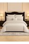 Hotel Striped Comforter Set, Fits 200x200 cm Size Bed, Removable Duvet Filler Included, 8-Pcs King Size, 350 GSM Filling.