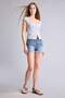 100% Cotton Mom Fit High Waist Crop Fit Jean Shorts H0596Ax26Hs - 2