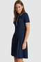 Women's Navy Blue Knitted Dress 50323495-Vr033 - 3