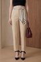 My Fashion Belted High Waist Straight Leg Crepe Trousers - 6