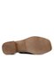 45247 Genuine Leather Beige Women's Heeled Shoes - 3