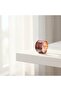 Copper Claret Red Black Textured Patterned Wide Form Adjustable Ring - 8