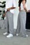 Gray Embroidered Premium Adjustable Leg Summer Baggy Tracksuit - 4