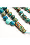 Jasper Turquoise Rosary 33 Beads 10.5mm Multi-Color Round Prayer Beads 44g Light Blue Tassel - 2