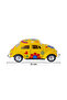 Pull and Drop Metal Vosvos Toy Car 11 cm - Classic Floral Retro Design Openable Door 1:38 - 4