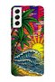 Samsung Galaxy S21 Fe Compatible Printed Transparent Phone Case |   Collection: Summer Beach Tropical