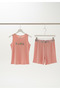 Women's S. Bop Printed Shorts and Strap Cotton Lycra Camisole Bamboo Pajama Set - 6