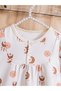 Girls Moon and Star Print T-Shirt Dress - 3