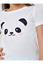 Girls Panda Print T-Shirt and Shorts Set - 3