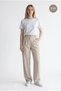 High Waist Elastic Wide Leg Palazzo Woven Women's Trousers