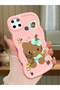 Realme C25Y Compatible Case Camera Protector Pink Silicone Couple Phone Case Kitty Pattern