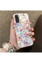 Samsung Galaxy S20 Fe Compatible Silicone Edge Hard Back Case Couple Phone Case with Floral Pattern - 3