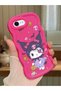 iPhone Se 2022 Compatible Case Camera Protector Red Silicone Couple Phone Case Cartoon Pattern