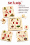 Alphabet Discovery Puzzle – 29 Letter Uppercase-Lowercase and Visual Matching Set - 2
