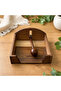 Acacia Wood Napkin Holder 20X20 cm – Decorative Tabletop Napkin Holder |   Kitchen, Cafe, and Restaurant Use - 3