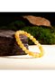 Obilgator Handmade Feng Shui Round 08-10 mm Yellow Calcite Round Bracelet for Men and Women Fashion Jewelry Energy - 4