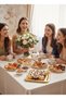 Modern Square Mirrored Stylish Presentation Tray 22X22 Cm, 3 Different Types, 3 Different Sets - 4