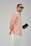 Trend Biz Classic Regular Fit Stand Collar Linen Shirt - 5