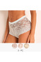 Set of 3 - Full Briefs High Waist Lace Design