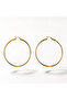 Gold Big Hoop Earrings (8cm) - 2