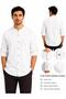 100% Cotton Crinkle Turn-Down Collar Sports Shirt - 3
