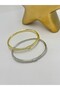 Baguette Stone Detail Clamp (Steel) Gold - 2